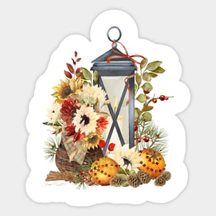 Fall Lantern A Sticker